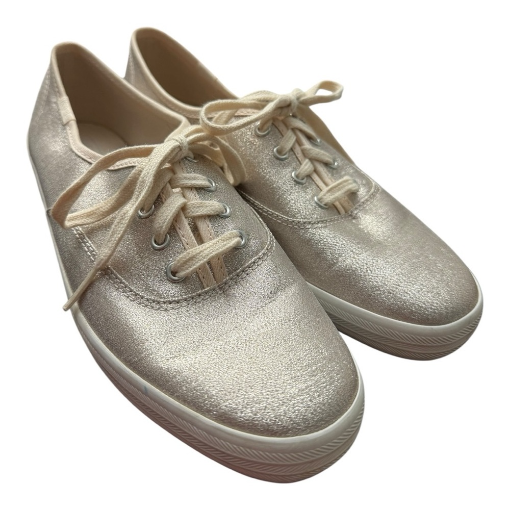 Keds Champion Metallic Champagne Gold Canvas Sneakers – Women’s 7